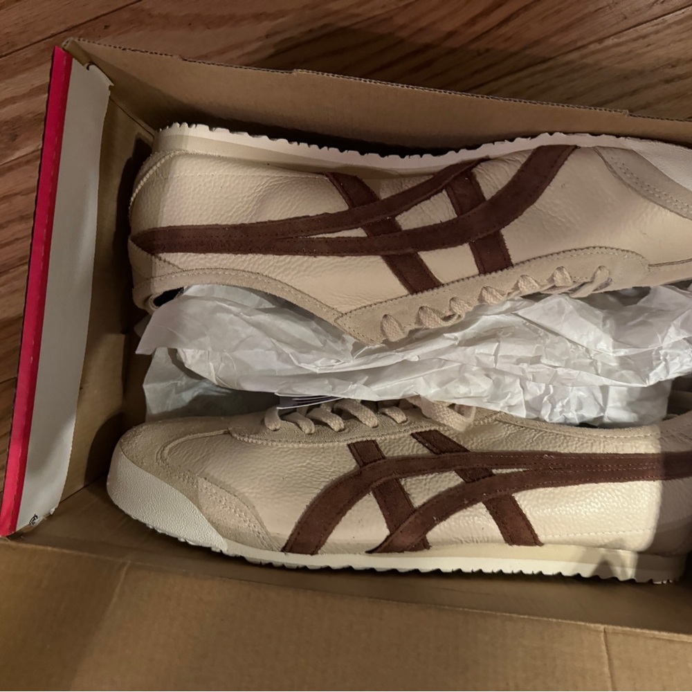Onitsuka Tiger by Asics Beige and Brown Women's Shoes